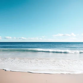 Peaceful Seascape with Blue Sky