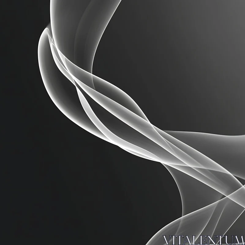 Abstract Light Streams on Dark Canvas AI Image