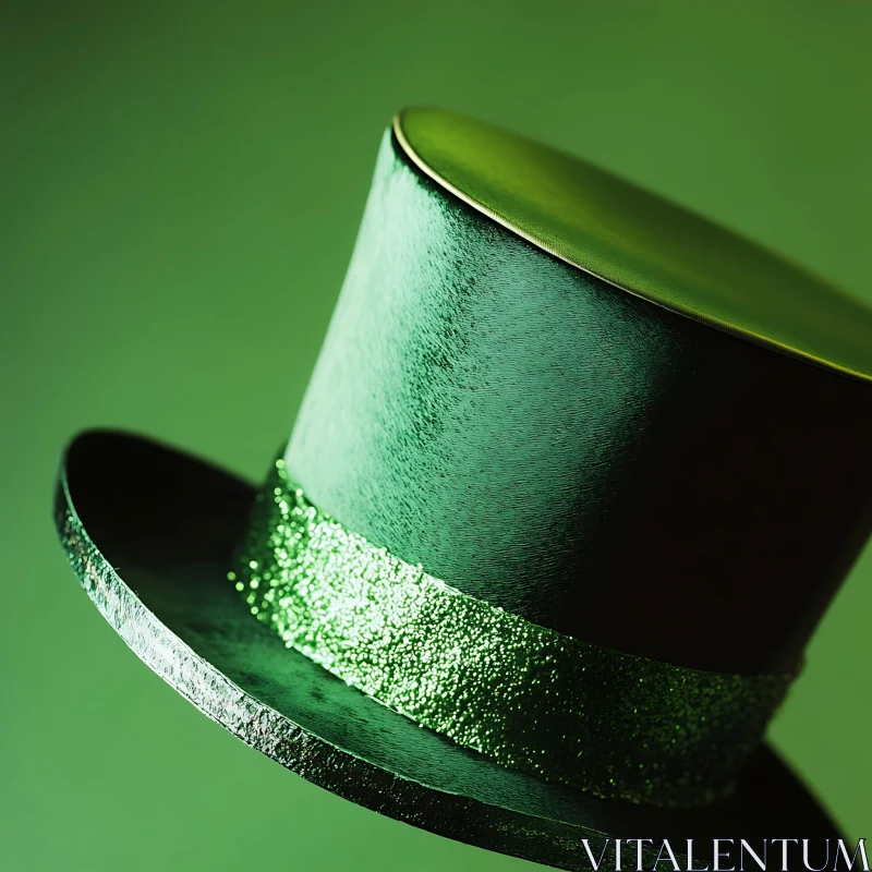 Emerald St. Patrick's Day Hat AI Image