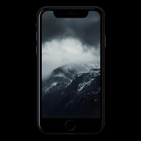 Iphone with Mountain Landscape