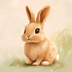 Watercolor Bunny Art