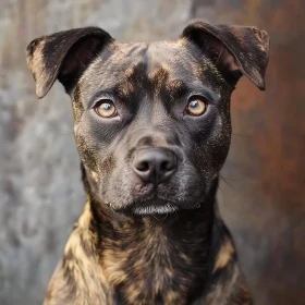 Dog Portrait with Deep Brown Eyes