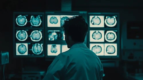 Doctor Reviewing Medical Imaging