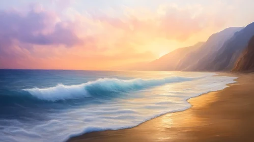 Coastal Serenity: A Peaceful Beach Scene