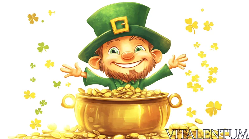 Leprechaun's Golden Fortune AI Image