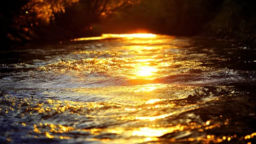 Golden Hour on a Tranquil River