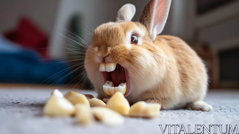 Rabbit with Open Mouth AI Image