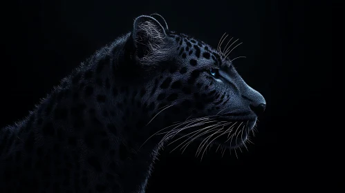 Panther in Shadow: A Study in Contrast
