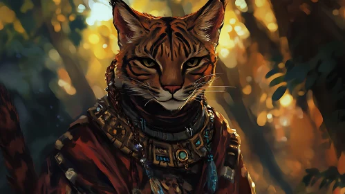 Feline Royalty: A Portrait of a Noble Cat