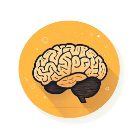 Stylized Brain Graphic