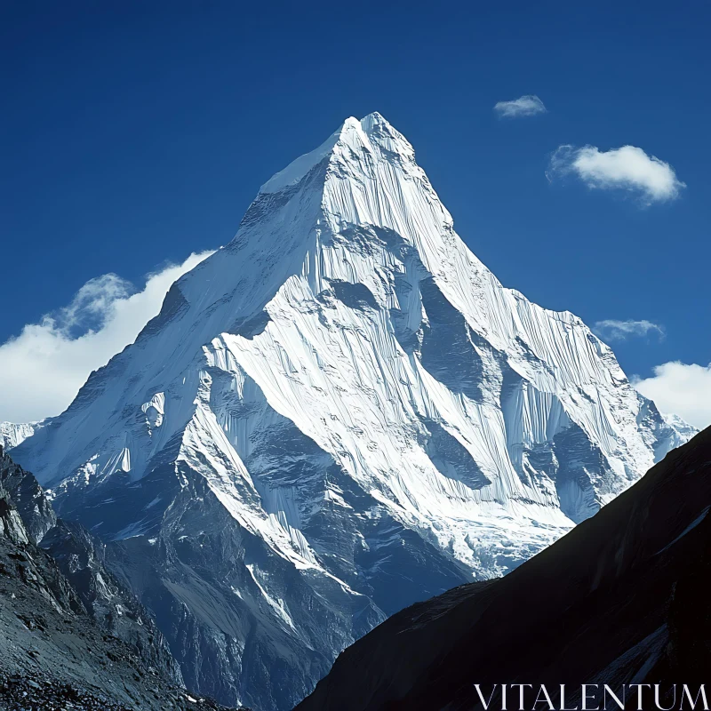 AI ART Majestic Mountain Peak