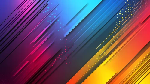 Gradient Diagonal Lines Abstract Art