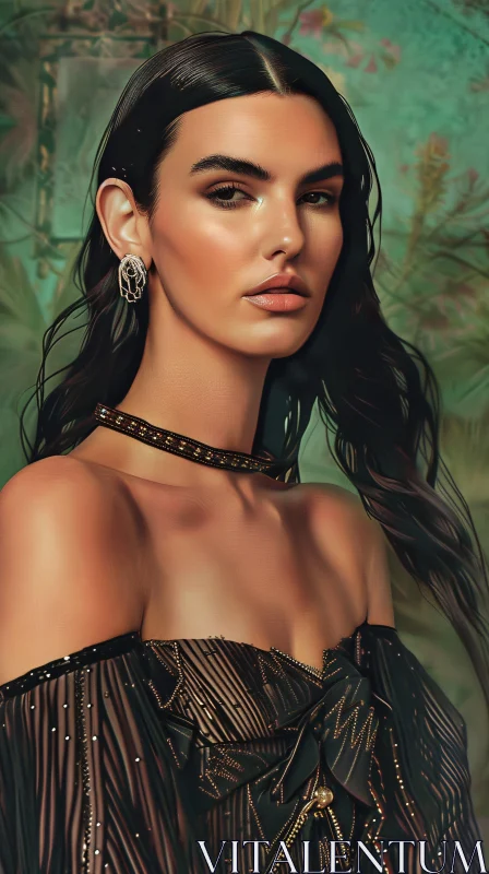 AI ART Kendall Jenner in Fashionable Attire