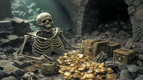 Cave of Treasures with Skeleton