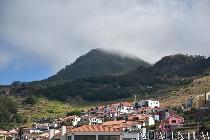 Scenic Madeira Village Hillside View Free Stock Photo