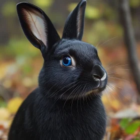 Portrait of a Black Rabbit