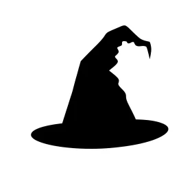 Silhouette of a Witch's Hat