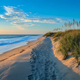 Coastal Tranquility: A Walk on the Beach