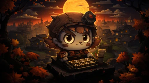 Steampunk Halloween: Child and Technology