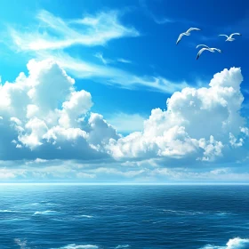 Sky meets Sea: A Tranquil Scene