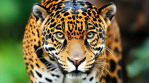 Close-Up of a Jaguar's Face