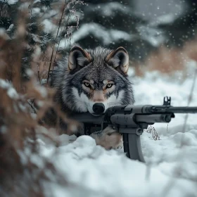 Winter Wolf Armed and Ready