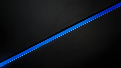 Diagonal Blue Neon Light