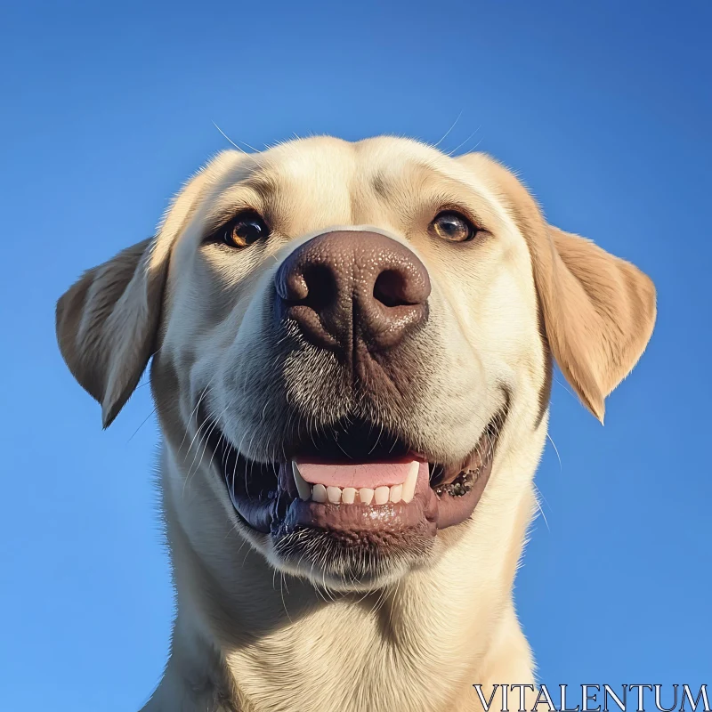 Joyful Labrador Retriever Portrait AI Image