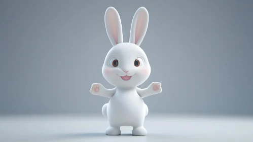 Cartoon Bunny Sweet Smile