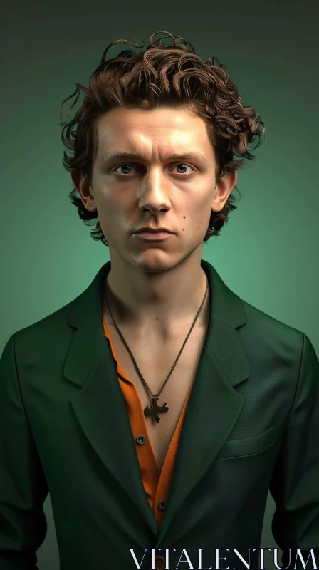 AI ART Tom Holland's Sophisticated Look