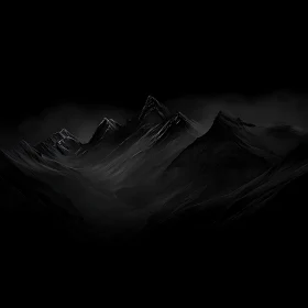 Monochromatic Mountain Peaks in Shadow