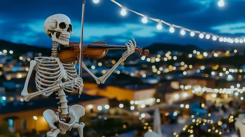 Night Music with Skeleton