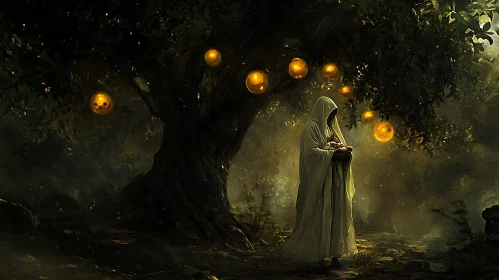 Mystical Protector in an Enchanted Forest