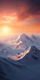 Mountains at sunset