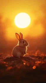 Rabbit in Sunset Light