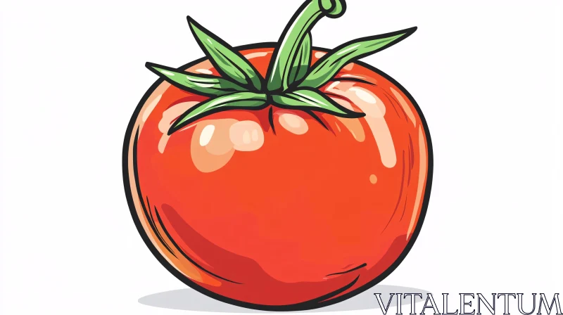 Stylized Tomato Art