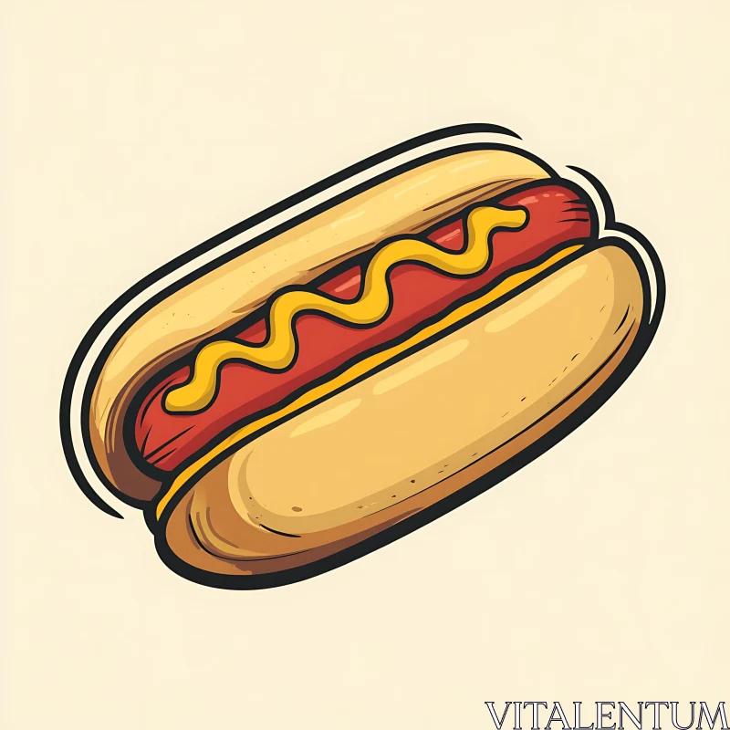 Hotdog Cartoon Image