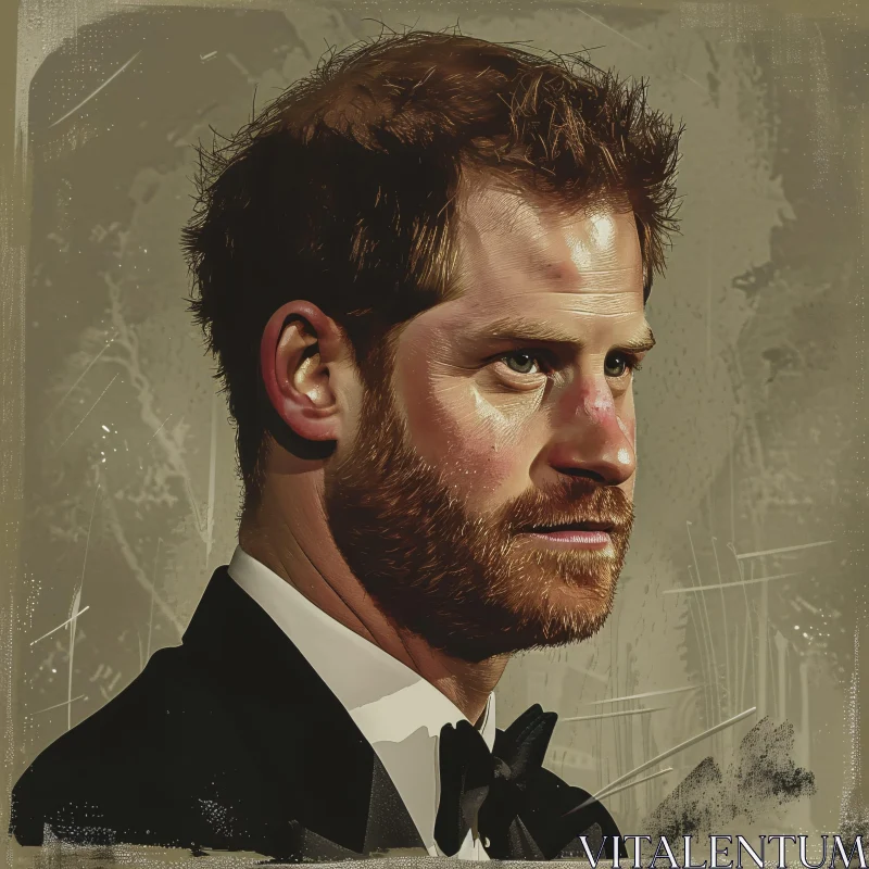 Prince Harry Detailed Portrait