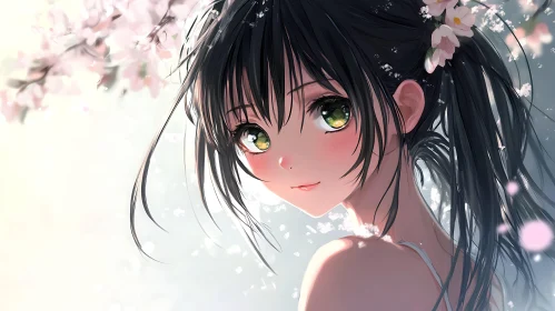 Cherry Blossom Anime Art