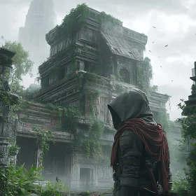 Overgrown Ruins with Mysterious Character
