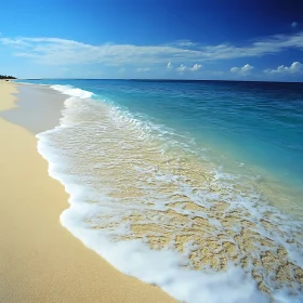 Seascape with Waves and Sand