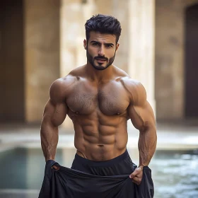 Man with impressive musculature