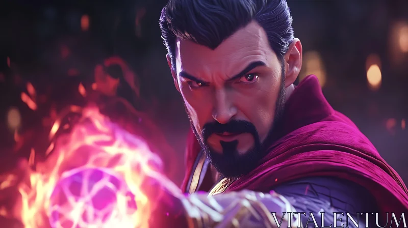 Man with Magic Fireball