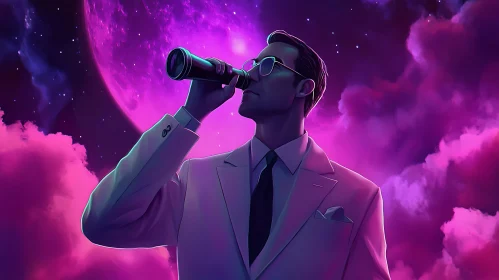 Celestial Visionary: A Cosmic Dream