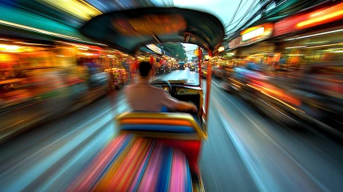 Bangkok Tuk-Tuk Motion Blur