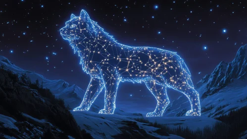 Star Wolf on Snowy Peak