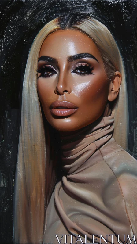 Kim Kardashian Exquisite Portrait