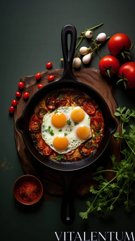 Rustic Breakfast: Eggs with Tomatoes