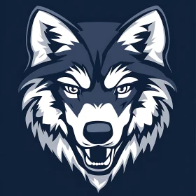 Stylized Wolf Graphic Design