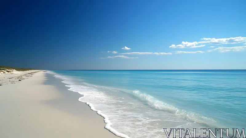 Azure Coastline: A Peaceful Seascape